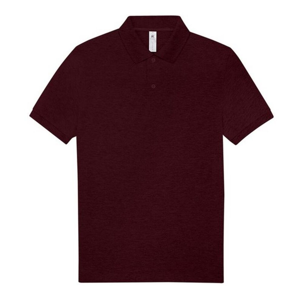 B&C Mens My Polo Shirt / Heather Burgundy